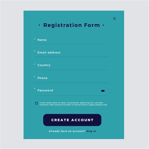 Registration Page .